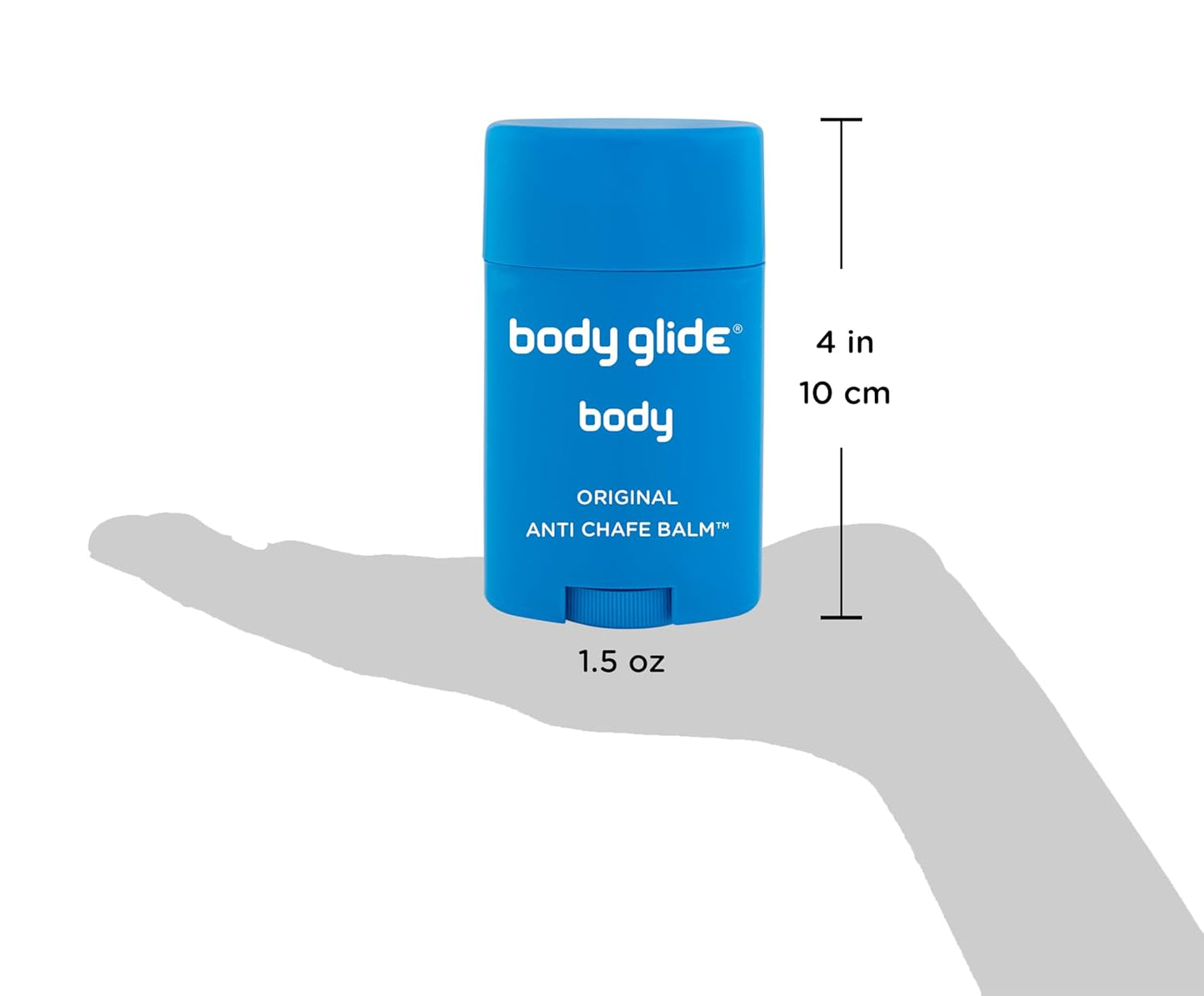 Body Glide Original Anti Chafe Balm | No Chafing Stick | Prevent Arm, Chest, Butt, Thigh, Ball Chafing & Irritation Trusted Skin Protection Since 1996 1.5oz