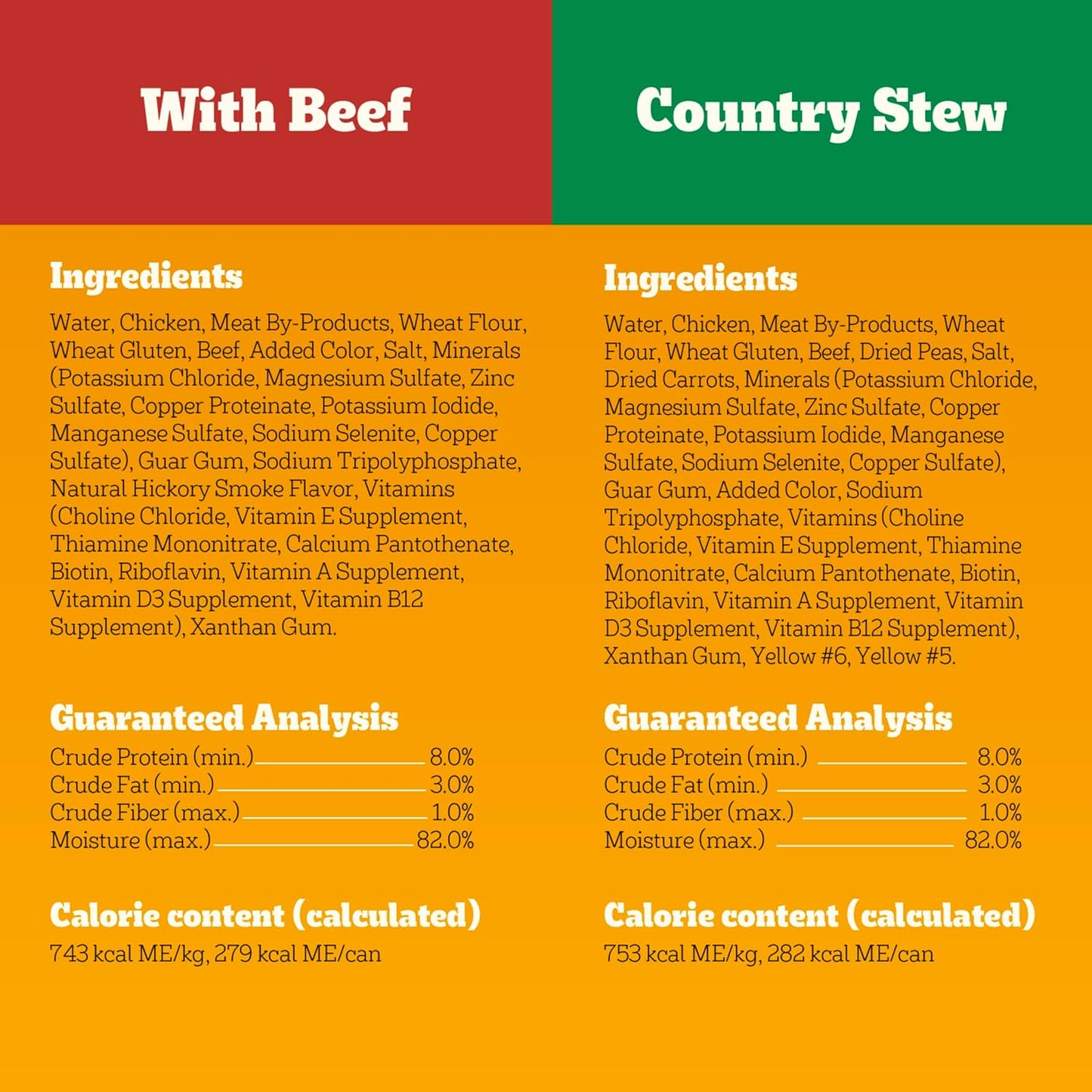 Pedigree Choice Cuts in Gravy Adult Canned Soft Wet Dog Food, Beef & Country Stew, 13.2 oz. Cans 12 Count, Pack of 1